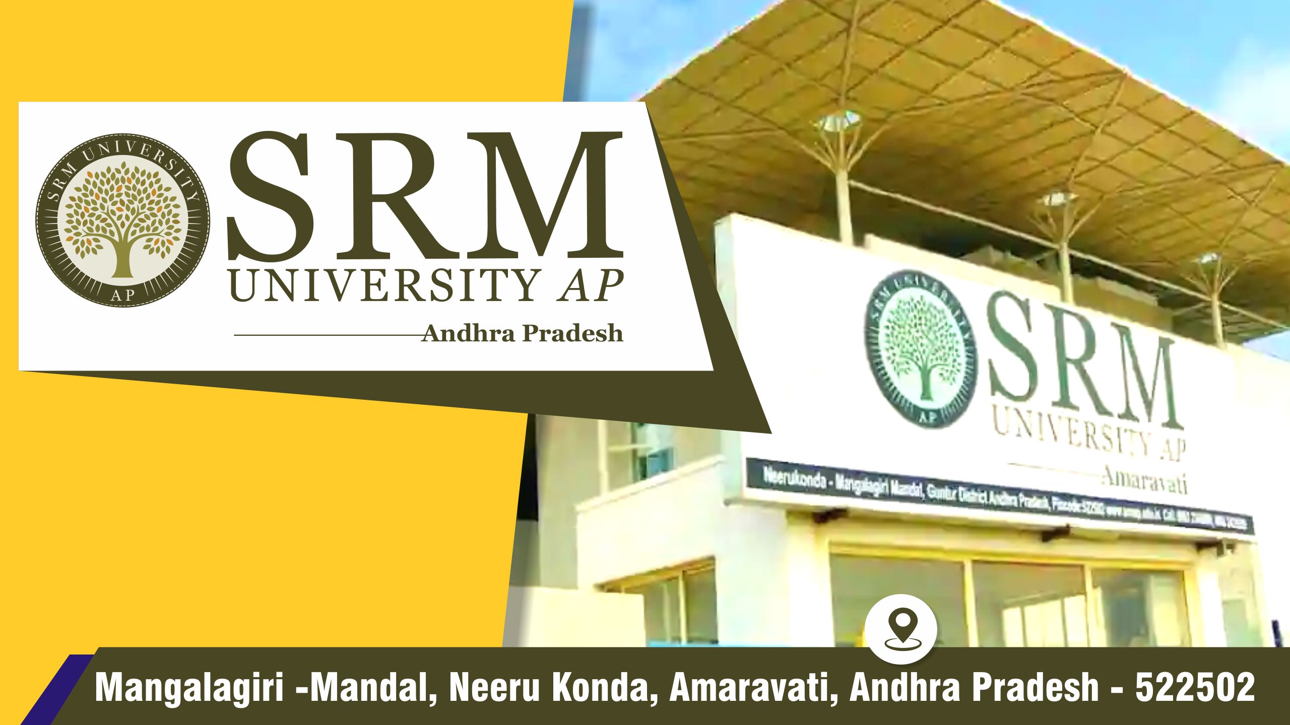 Out Side View of SRM University - AP